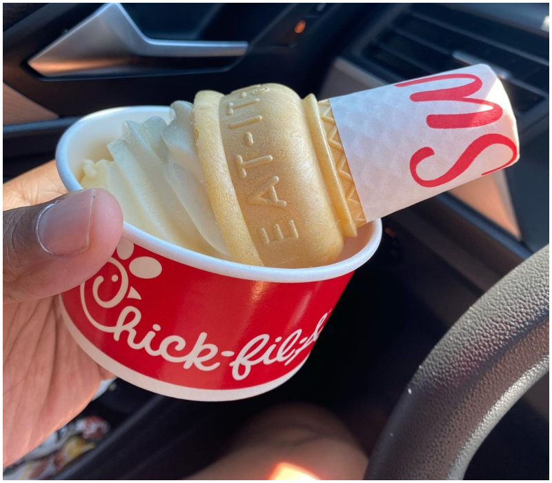 Swap the Kids’ Meal Toy for an Ice Cream at Chick-fil-A | Instagram/@carlaconroy