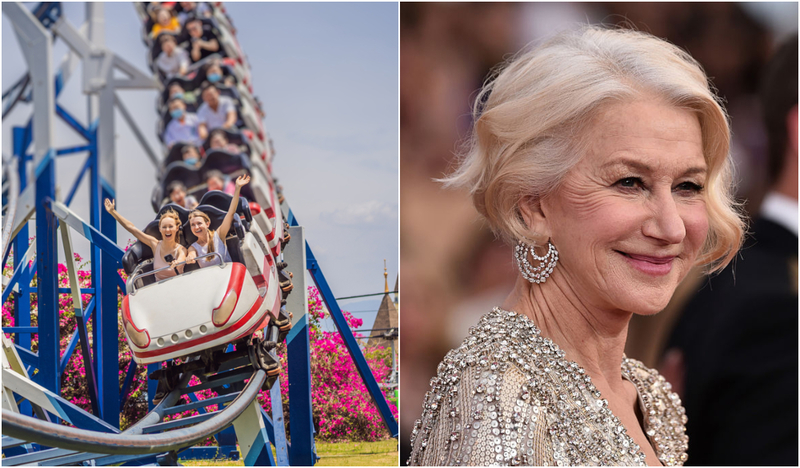Helen Mirren: Amusement Park | Shutterstock & Getty Images Photo by Alberto E. Rodriguez
