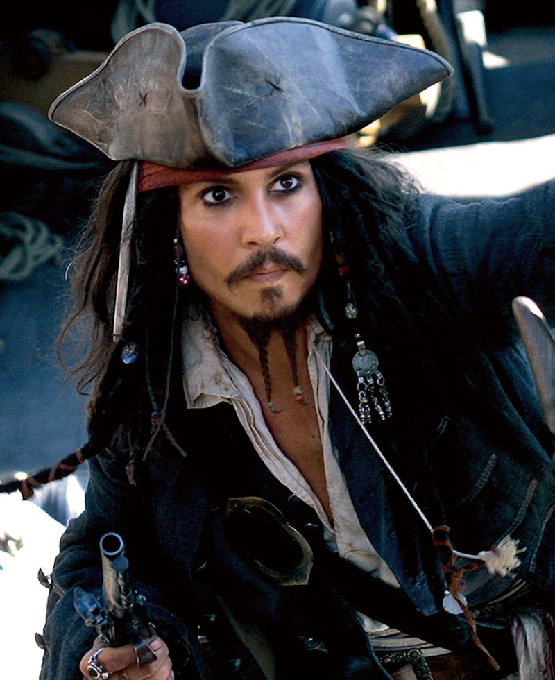 Johnny Depp – Pirates of The Caribbean | Alamy Stock Photo by AJ Pics/WALT DISNEY PICTURES