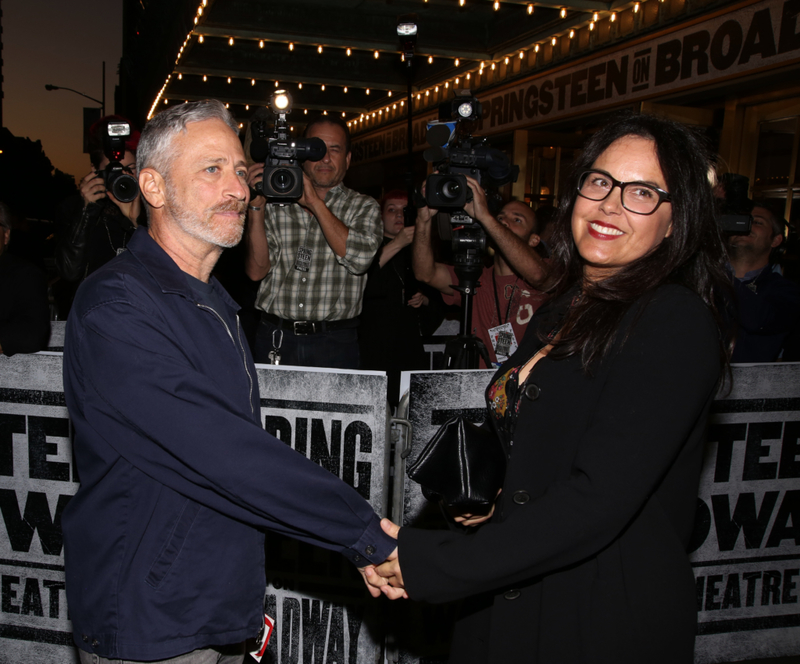 Jon Stewart and Tracey McShane (Veterinary Technician) | Getty Images Photo by Walter McBride/WireImage