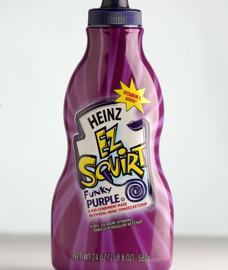 Heinz EZ Squirt Purple Ketchup | Getty Images Photo by Antony Dickson/South China Morning Post