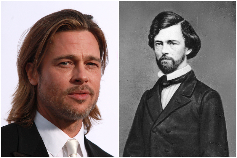 Brad Pitt and Union General Isaac Stevens | DFree/Shutterstock & Alamy Stock Photo by Universal Images Group North America LLC/Encyclopaedia Britannica/Library of Congress