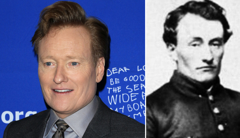 Conan O’Brien and Marshall Henry Twitchell | Kathy Hutchins/Shutterstock & Imgur.com/CelsusMD