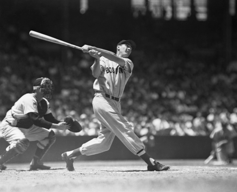 Ted Williams’ Bat | Getty Images Photo by Bettmann