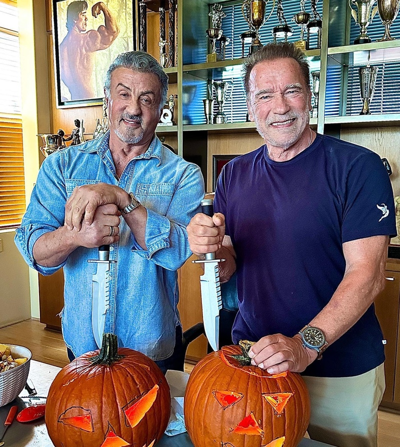 Schwarzenegger and Stallone | Instagram/@schwarzenegger