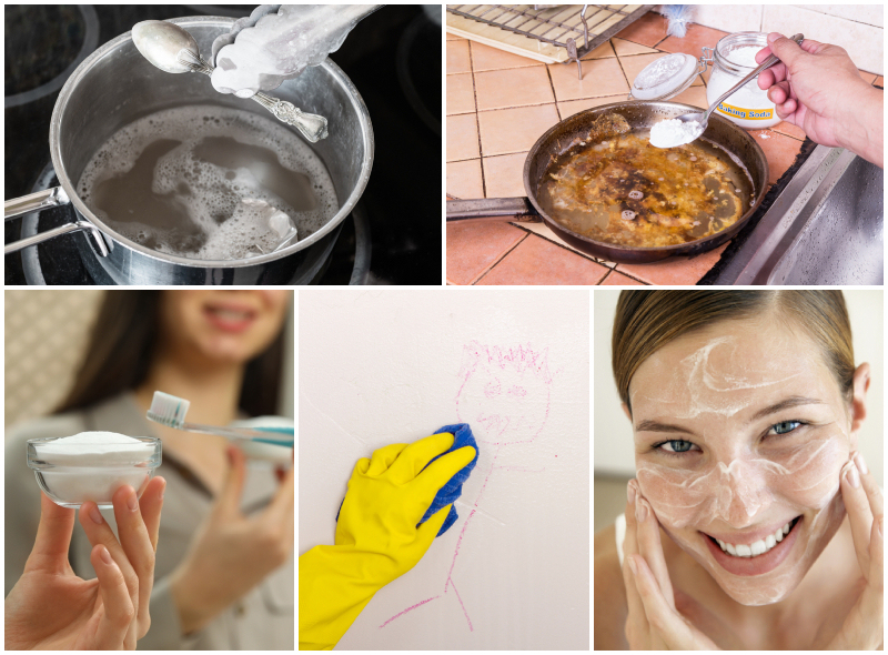 Not Just for Baking: Baking Soda Hacks That Will Change Your Life | KrimKate/Shutterstock & ThamKC/Shutterstock & New Africa/Shutterstock & Jenn Huls/Shutterstock & Getty Images Photo by Fuse