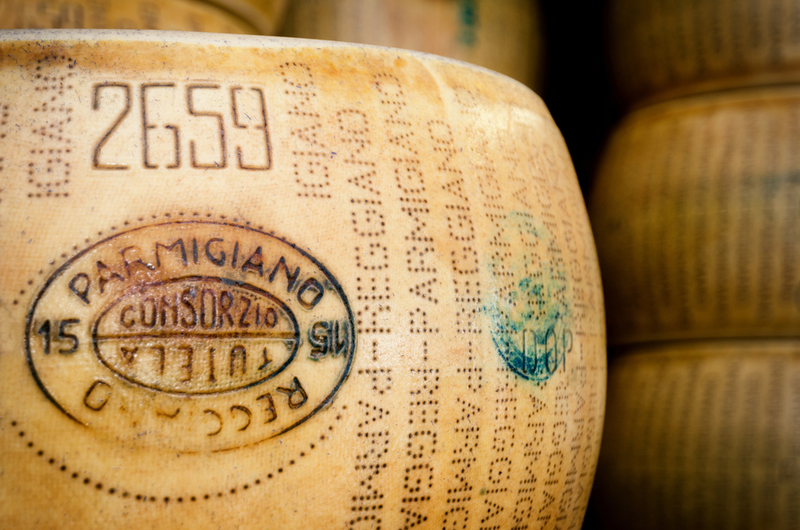 A Wheel of Parmigiano Reggiano Cheese | Shutterstock