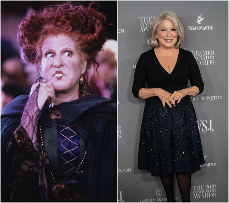 Winifred Sanderson (Bette Midler) | Alamy Stock Photo & Getty Images Photo by Mark Sagliocco/WireImage