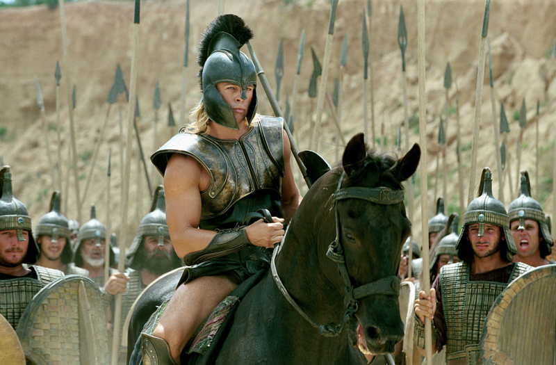 Brad Pitt as Achilles in Troy | Alamy Stock Photo