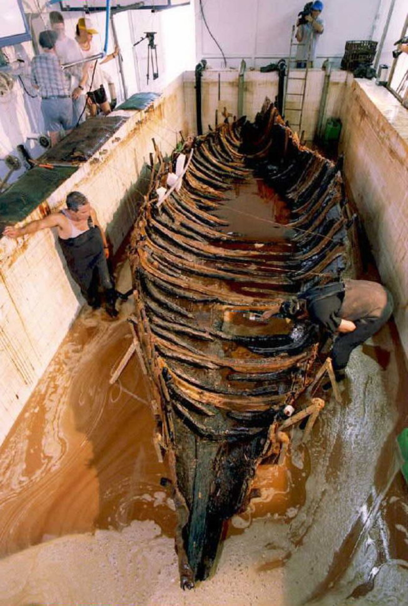 The Ancient Galilee Boat | Getty Images Photo by POOL/AFP 