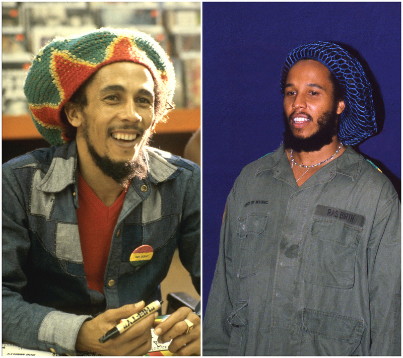 Bob Marley (36) & Ziggy Marley (36) | Getty Images Photo by Chris Walter/WireImage & David Corio/Redferns