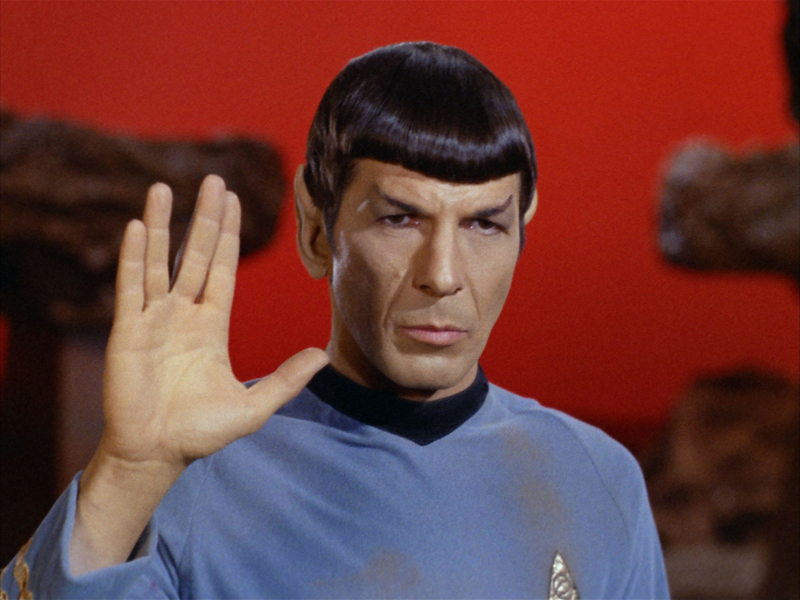 Nimoy's Vulcan Salute | Alamy Stock Photo by PictureLux/The Hollywood Archive 