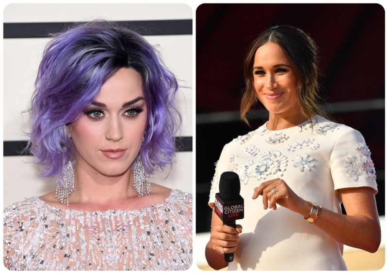 Katy Perry Pipes & Meghan Merkle’s Fashion   | Shutterstock / Getty Images Photo by NDZ/Star Max