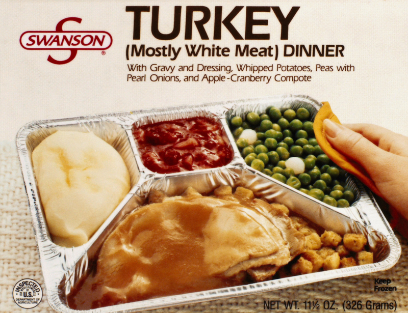 Eat Swanson’s TV dinners | Alamy Stock Photo by GRANGER/Historical Picture Archive