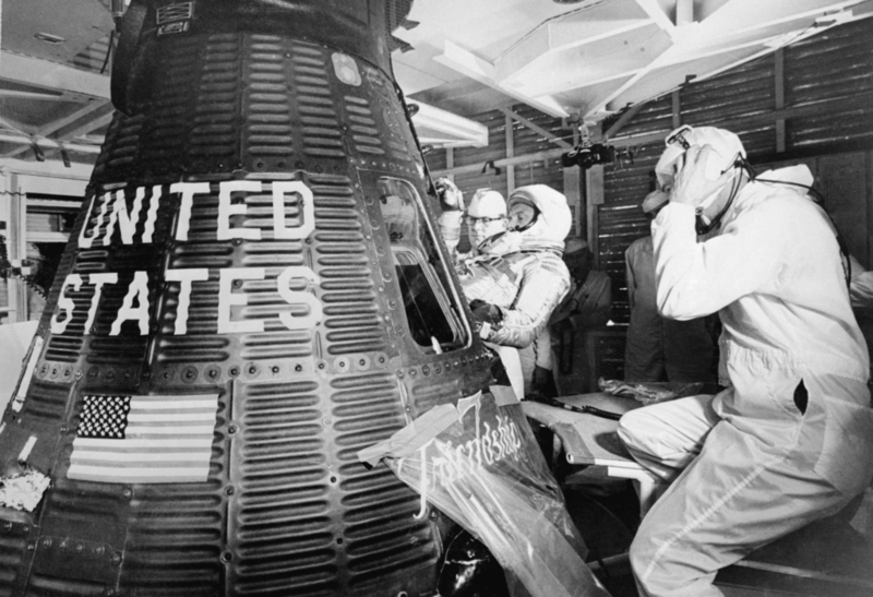 John Glenn Before Blastoff | Getty Images Photo by Bettman