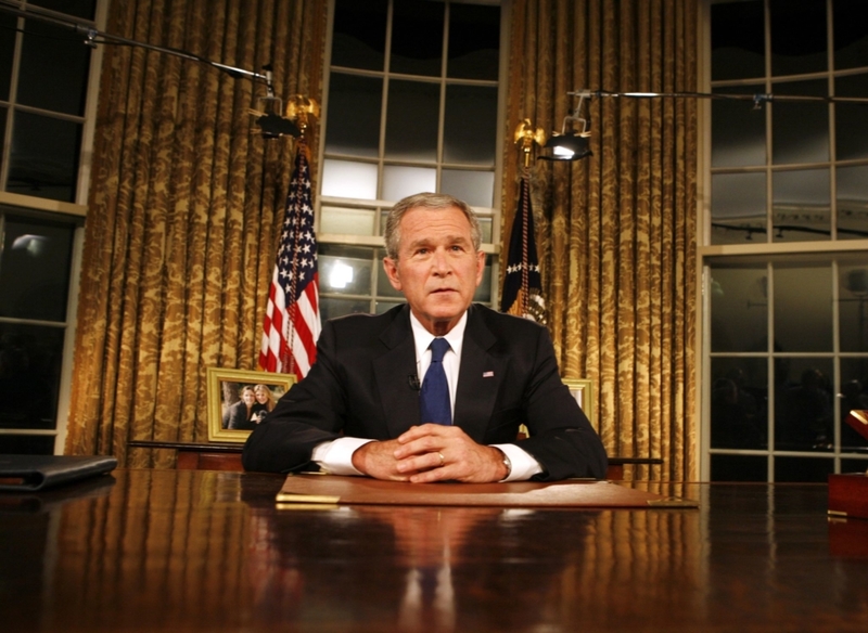 4. George W. Bush (No. 43) – IQ 138.5 | Getty Images Photo by Aude Guerrucci-Pool