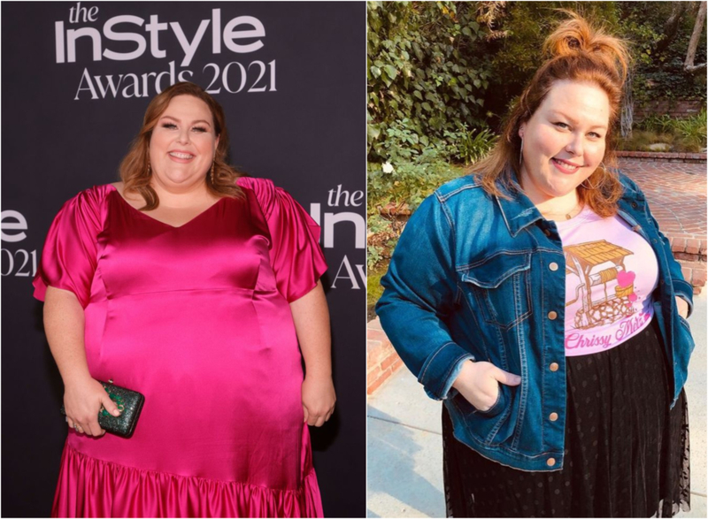 Chrissy Metz – 45 kilos | Getty Images Photo by Amy Sussman/WireImage & Instagram.com/chrissymetz 