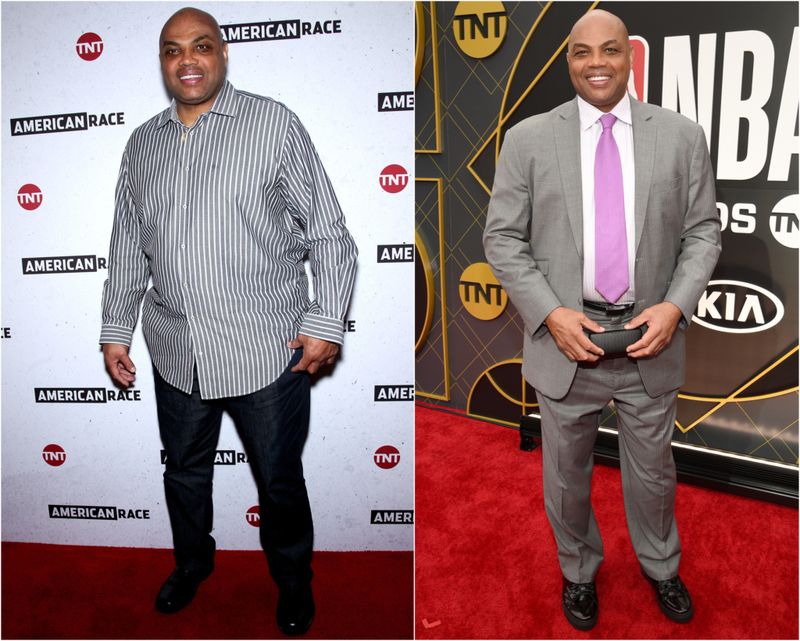 Charles Barkley – 18 kilos | Alamy Stock Photo & Getty Images Photo by Michael Kovac/Getty Images for Turner Sports