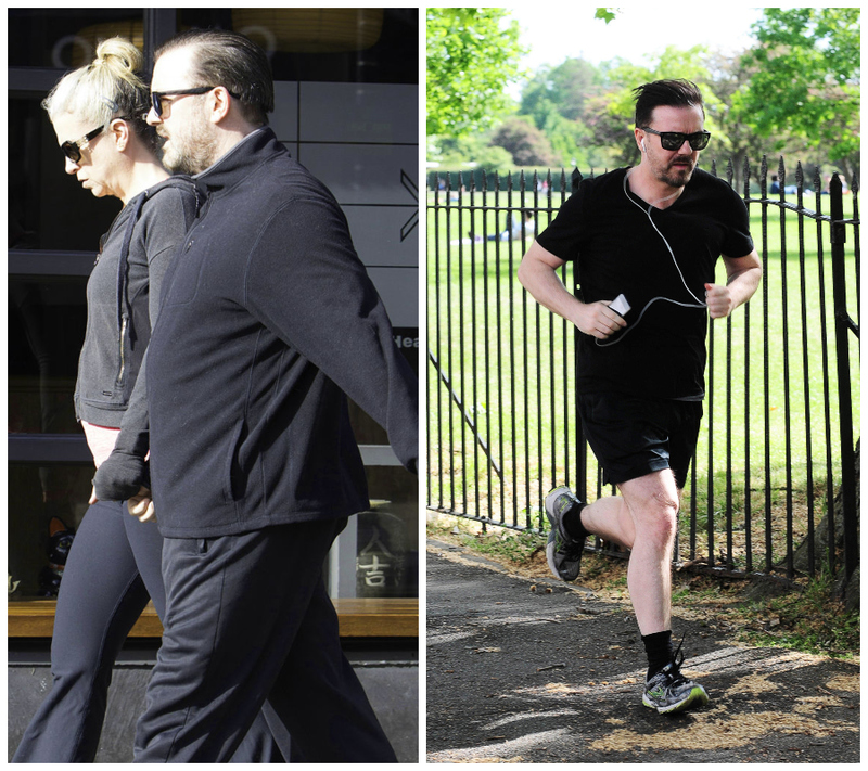 Ricky Gervais – 18 kilos | Getty Images Photo by Ray Crowder/GC & Alamy Stock Photo
