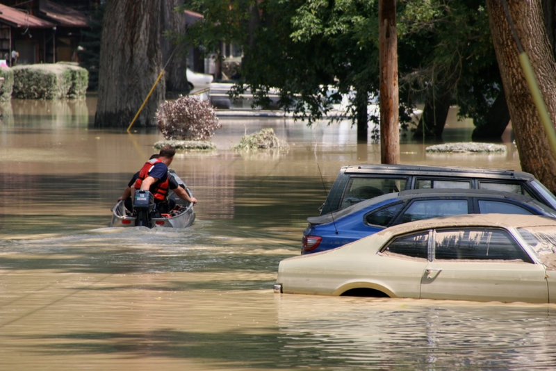 El aumento del nivel del agua significa que se avecina una inundación | Shutterstock