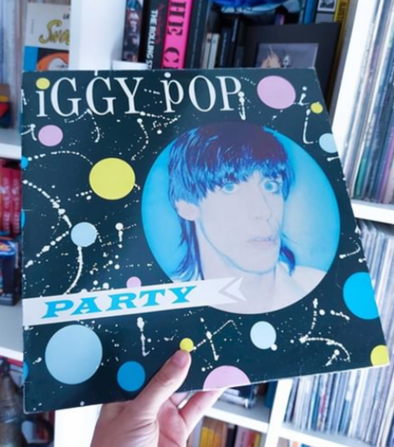 Iggy Pop, Party | Instagram/@vinylpunkrock