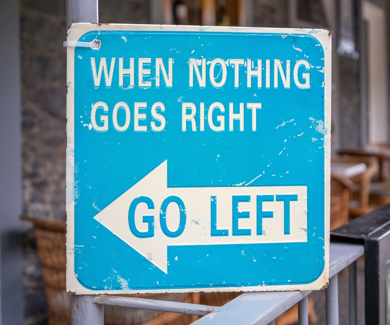 Three Lefts Make a Right | Alamy Stock Photo by Steve Kydd 