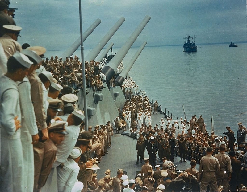 The Japanese Surrender | Getty Images Photo by MPI
