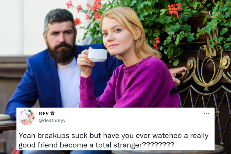 Friendship Breakups Are Real | Alamy Stock Photo & Twitter/@deathreyy