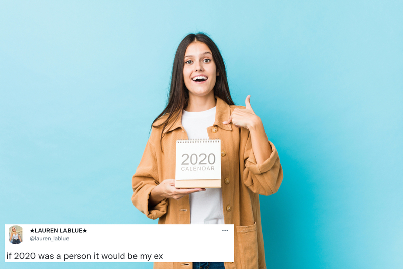 My Ex Is Just Like 2020 | Shutterstock & Twitter/@lauren_lablue