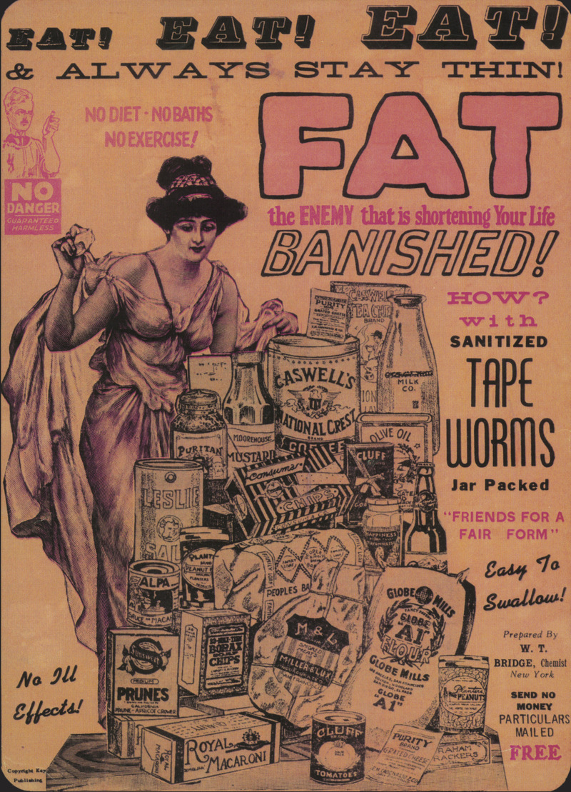 “Sanitized” Tapeworms | Alamy Stock Photo