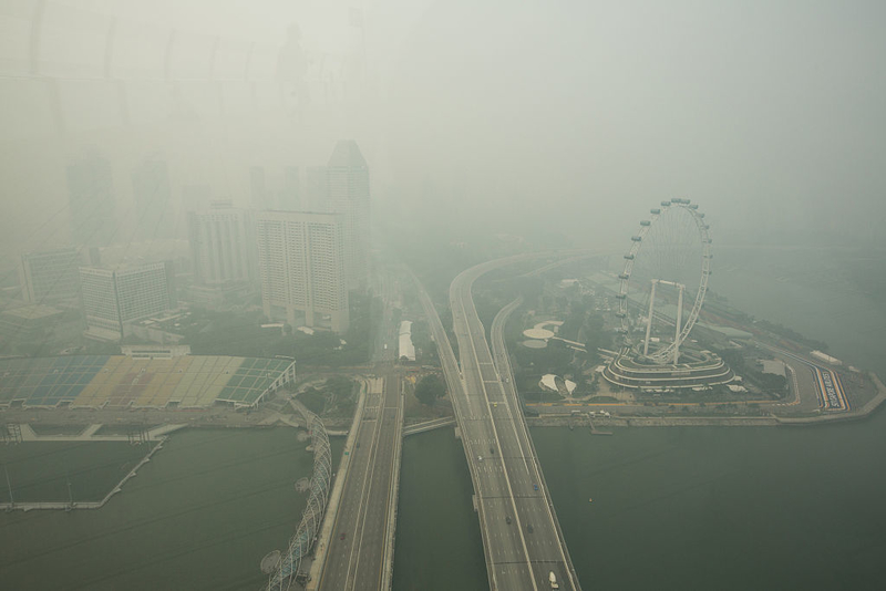 El humo entra en tus ojos | Getty Images Photo by Nicky Loh/Singapore