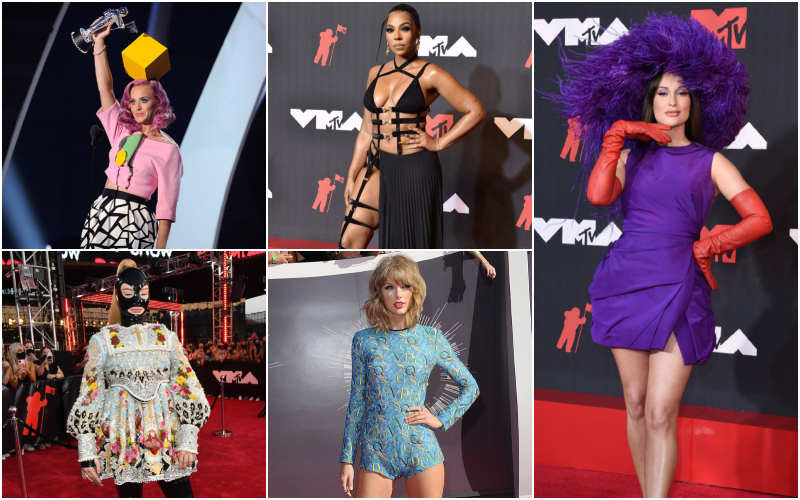 More of the Most Daring MTV VMA Fashion Looks of All Time | Getty Images Photo by Kevin Mazur & Axelle/Bauer-Griffin & Kevin Mazur/MTV VMAs 2021 & Axelle/Bauer-Griffin