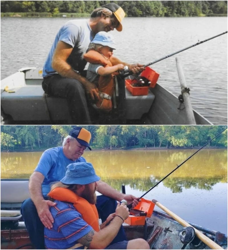 Happy Father's Day! - These Guys Recreated Their Childhood Photos in a  Genius Way