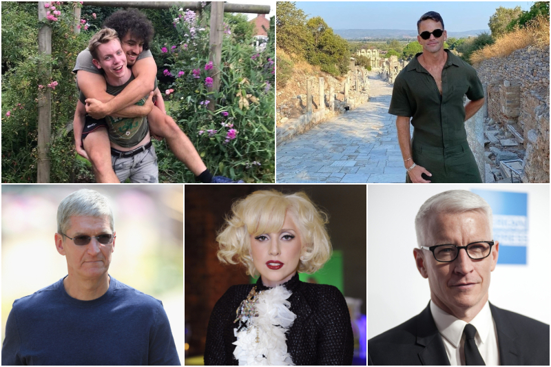 These LGBTQ+ Celebs Came Out Late in Life | Instagram/@thatgayrugger & @aaronschock & Getty Images Photo by Scott Olson & Donna Svennevik & Alamy Stock Photo by WENN Rights Ltd