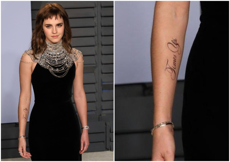Emma Watson's Time to Get Her Ink Fixed | Getty Images Photo by Toni Anne Barson