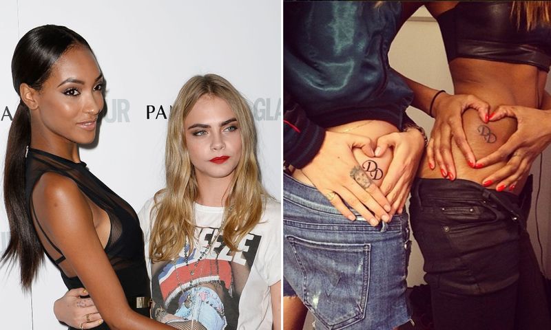 Cara Delevingne and Jourdan Dunn's Dual D's | Getty Images Photo by Gareth Cattermole & Instagram/@caradelevingne