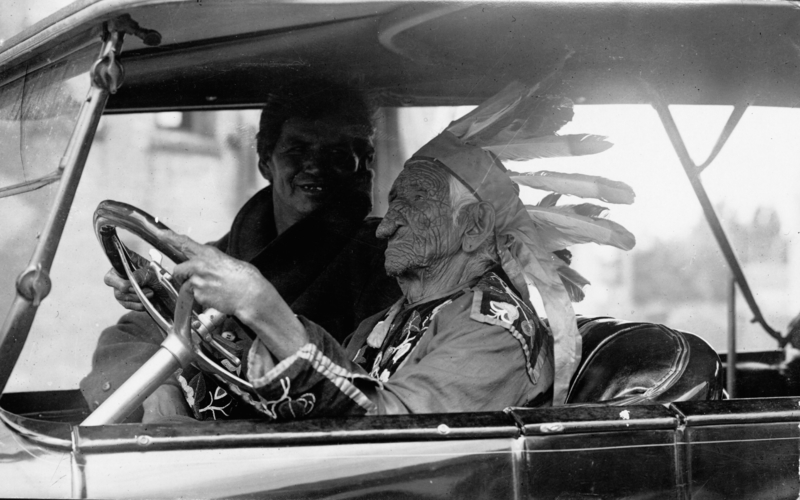 Chief John Smith Hits the Road | Getty Images Photo by Oklahoma Historical Society