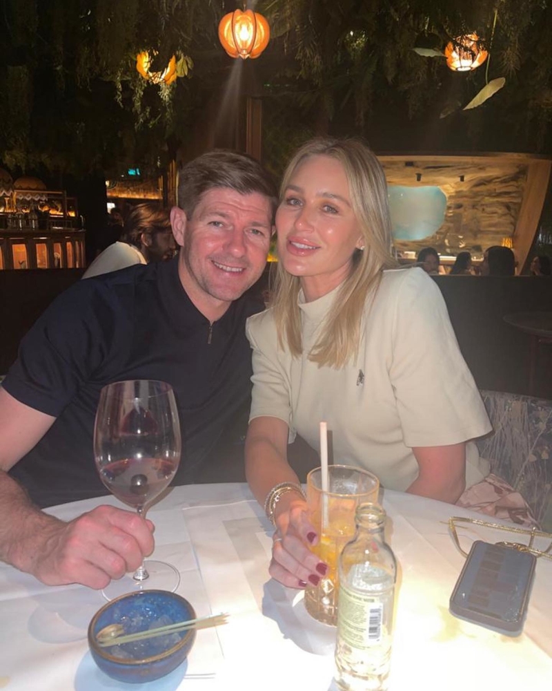 Steven Gerrard y Alex Curran | Instagram/@stevengerrard