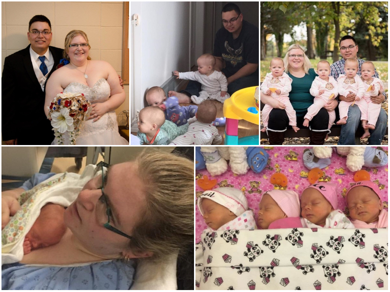 She Gave Birth to Quadruplets but That Wasn’t All | Facebook/@bethani.martin & @WebbQuadSquad