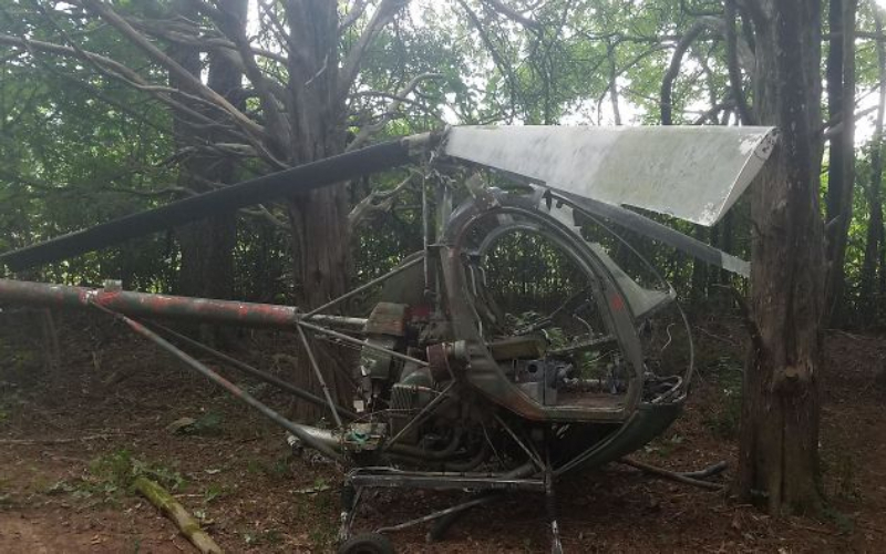 Un helicóptero abandonado | Reddit.com/TheNewHitler1945