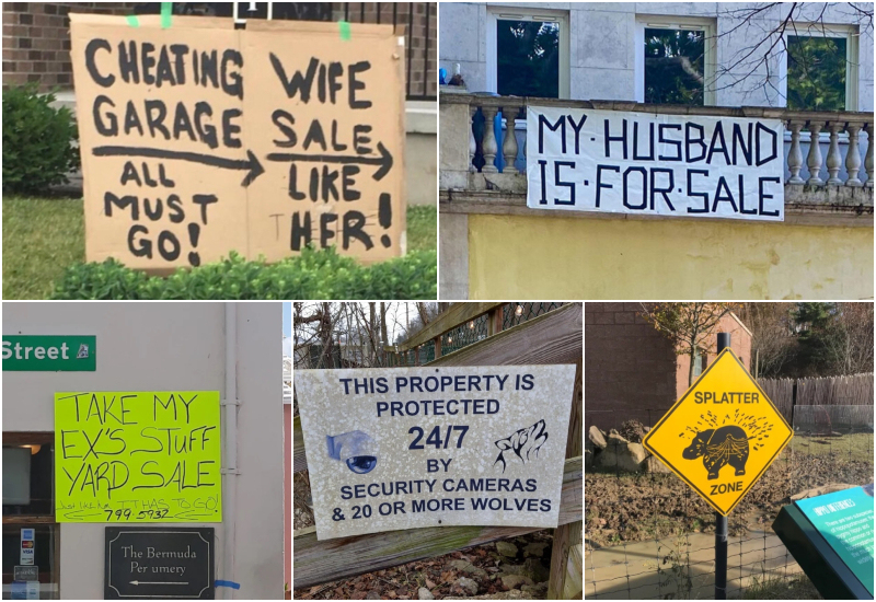 Even More of the Most Hilarious and Original Yard Signs You’ve Ever Seen | Reddit.com/albertkoholic & furrygreencurry & higgehuggehagge & Gymnos84 & 1stumbler