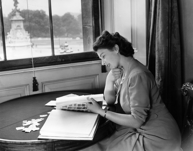 Queen Elizabeth’s Stamp Collection | Getty Images Photo by Lisa Sheridan/Studio Lisa/Hulton Archive