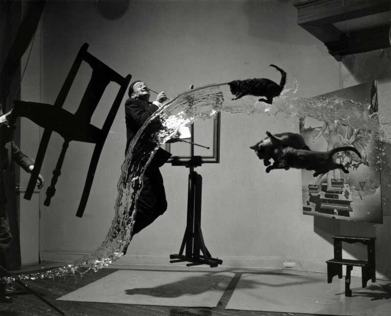 Halsman, Dalí, l’eau et les chats | Alamy Stock Photo by Science History Images/Photo Researchers