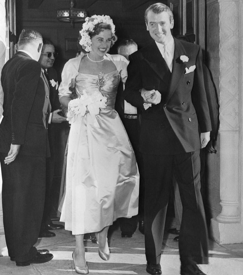 Gloria Hatrick McLean and Jimmy Stewart | Getty Images Photo by Bettmann