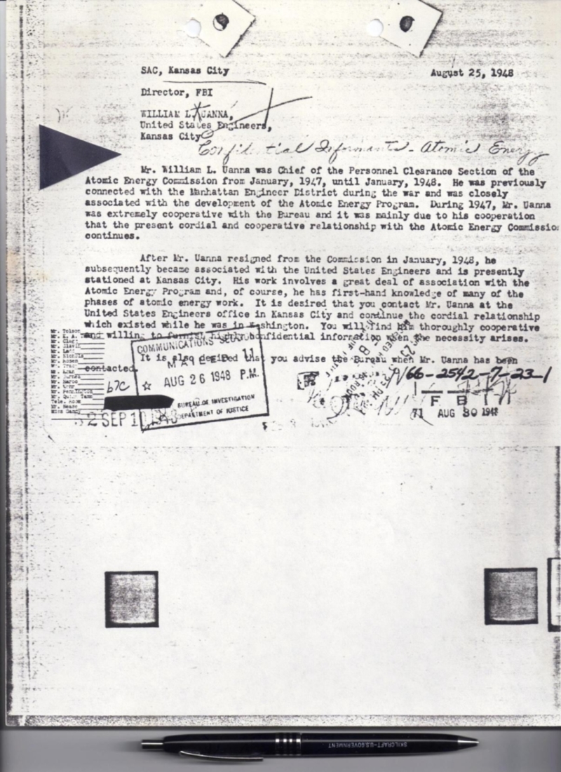 Documentos oficiales del FBI sobre un informante confidencial | Alamy Stock Photo