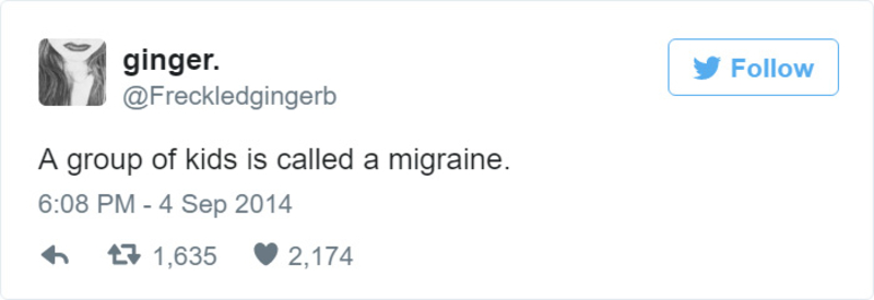 Una migraña | Twitter.com/Freckledgingerb