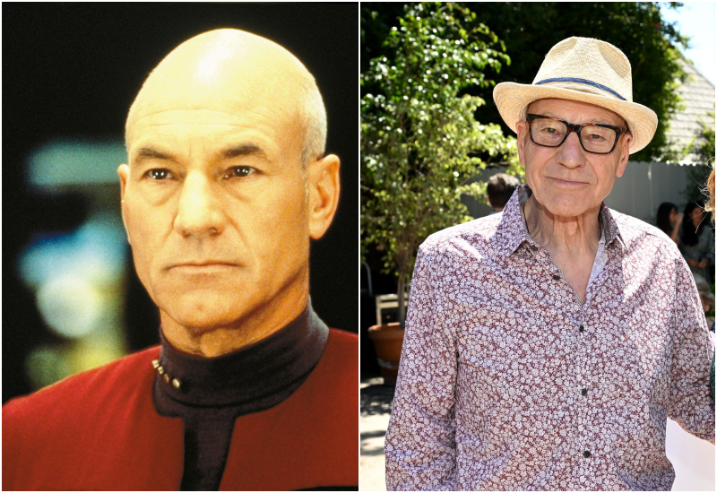 Sir Patrick Stewart como el capitán Jean Luc Picard | Alamy Stock Photo by PARAMOUNT PICTURES/Album & Getty Images Photo by Lester Cohen
