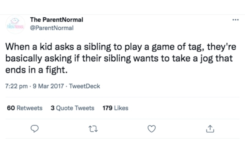 Un juego inocente | Twitter/@ParentNormal