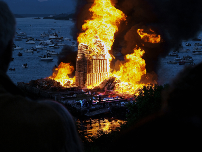 Norway Has the World's Largest Bonfire | Getty Images Photo by Geir Halvorsen