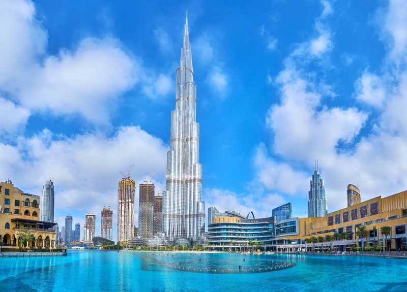 Zeitunterschiede im Burj Khalifa | Alamy Stock Photo